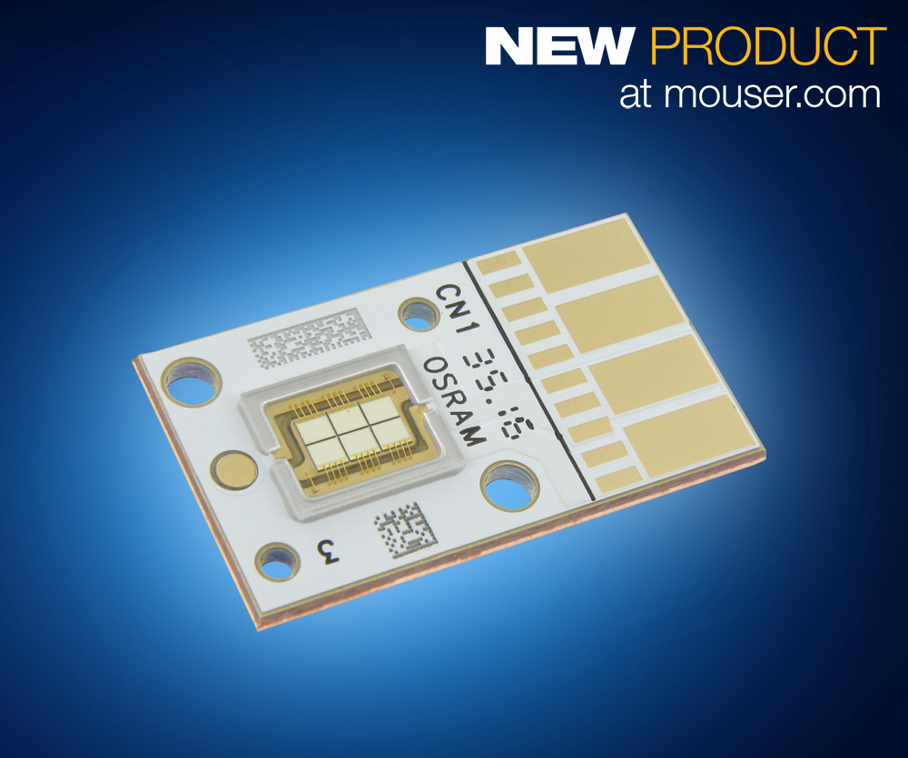 OSRAM OSTAR Projection Power LEDs Now Available from Mouser Electronics